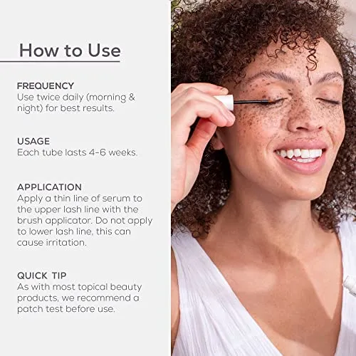 NULASTIN Lash Serum - Follicle Fortifying Conditioner | Eyelash Enhancers Treatment with Elastin — Promotes Appearance of Fuller, Thicker Looking Lashes, Safe for Extensions