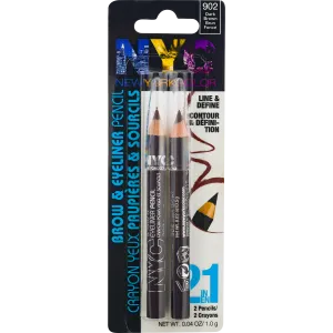 NYC NEW YORK COLOR BROW & EYELINER PENCIL "DARK BROWN"