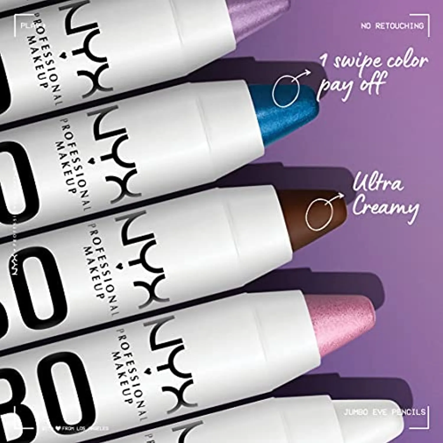 NYX PROFESSIONAL MAKEUP Jumbo Eye Pencil, Eyeshadow & Eyeliner Pencil - Milk (Packaging May Vary)