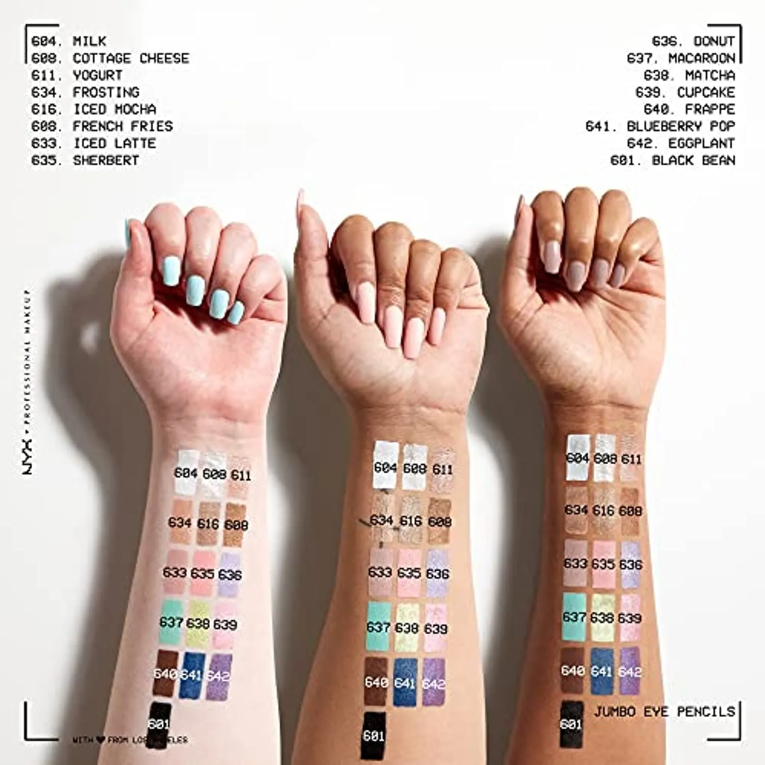 NYX PROFESSIONAL MAKEUP Jumbo Eye Pencil, Eyeshadow & Eyeliner Pencil - Milk (Packaging May Vary)