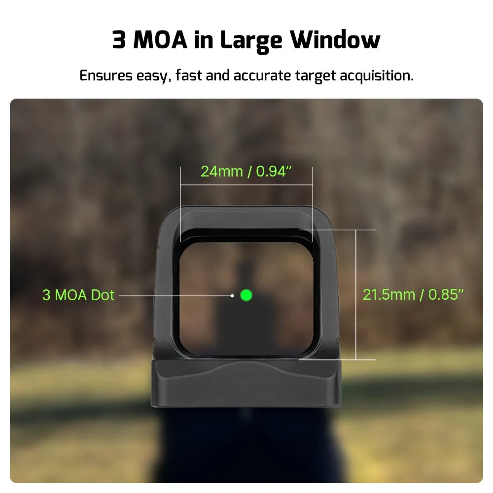 OLIGHT Red Dot Sight OSIGHT GRN (Green Dot) with Powerbank - Black