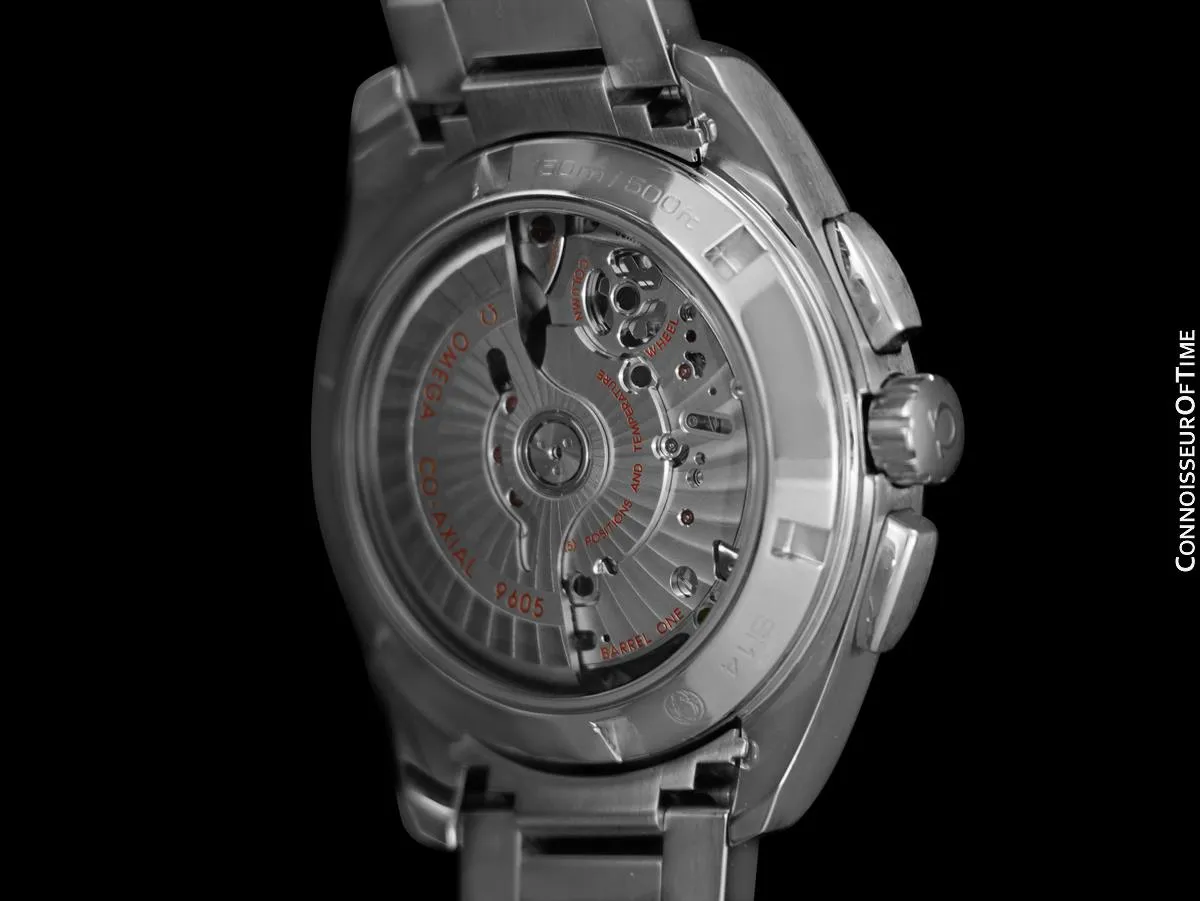 Omega Seamaster Aqua Terra Co-Axial Chronometer Chronograph GMT Mens Watch - Stainless Steel