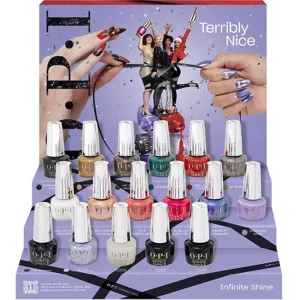 OPI Infinite Shine - Terribly Nice Collection / 17 Piece Chipboard Display