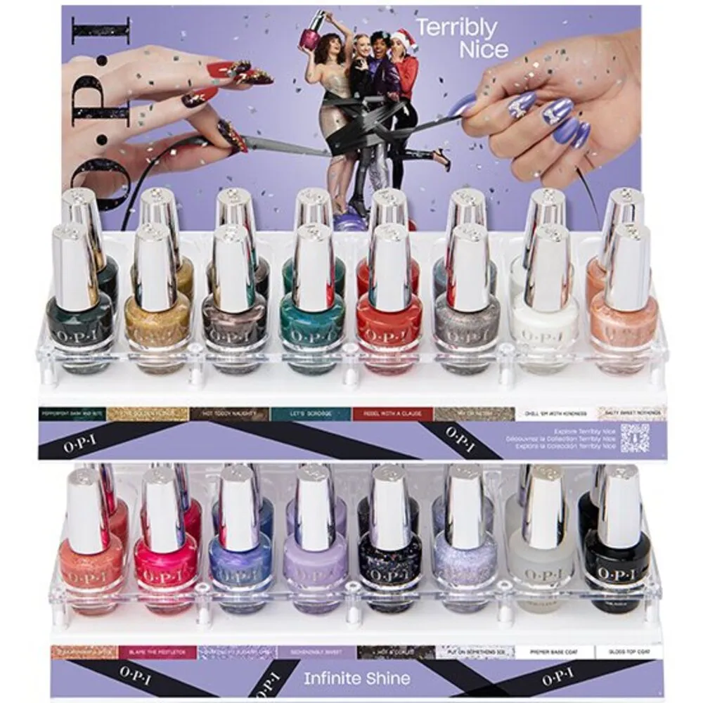 OPI Infinite Shine - Terribly Nice Collection / 32 Piece Acrylic Display