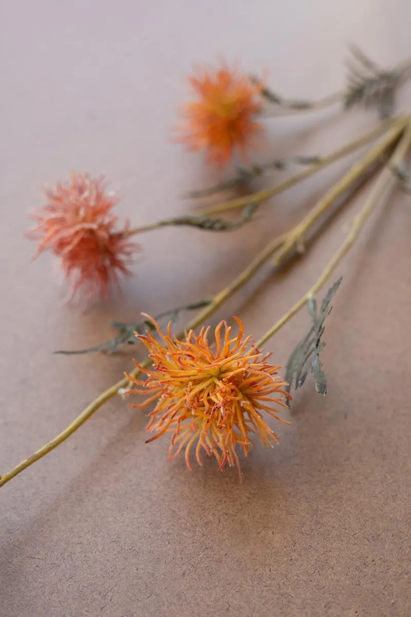 Orange Artificial Flower Spray (Pack of 6)