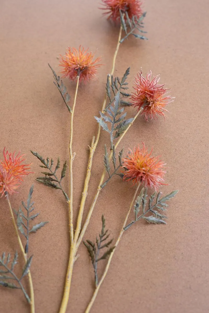 Orange Artificial Flower Spray (Pack of 6)