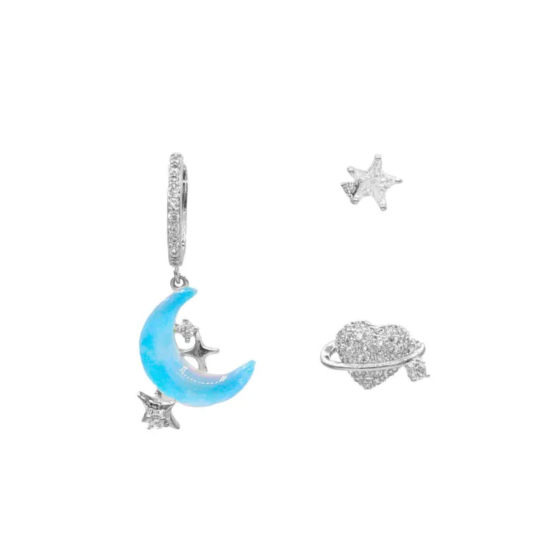 Over the Moon Hoop Earring Set