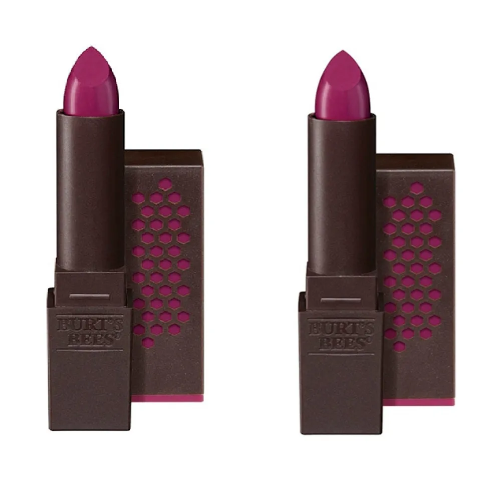 Pack of 2 Burt's Bees Satin Lipstick, Magenta Rush 511