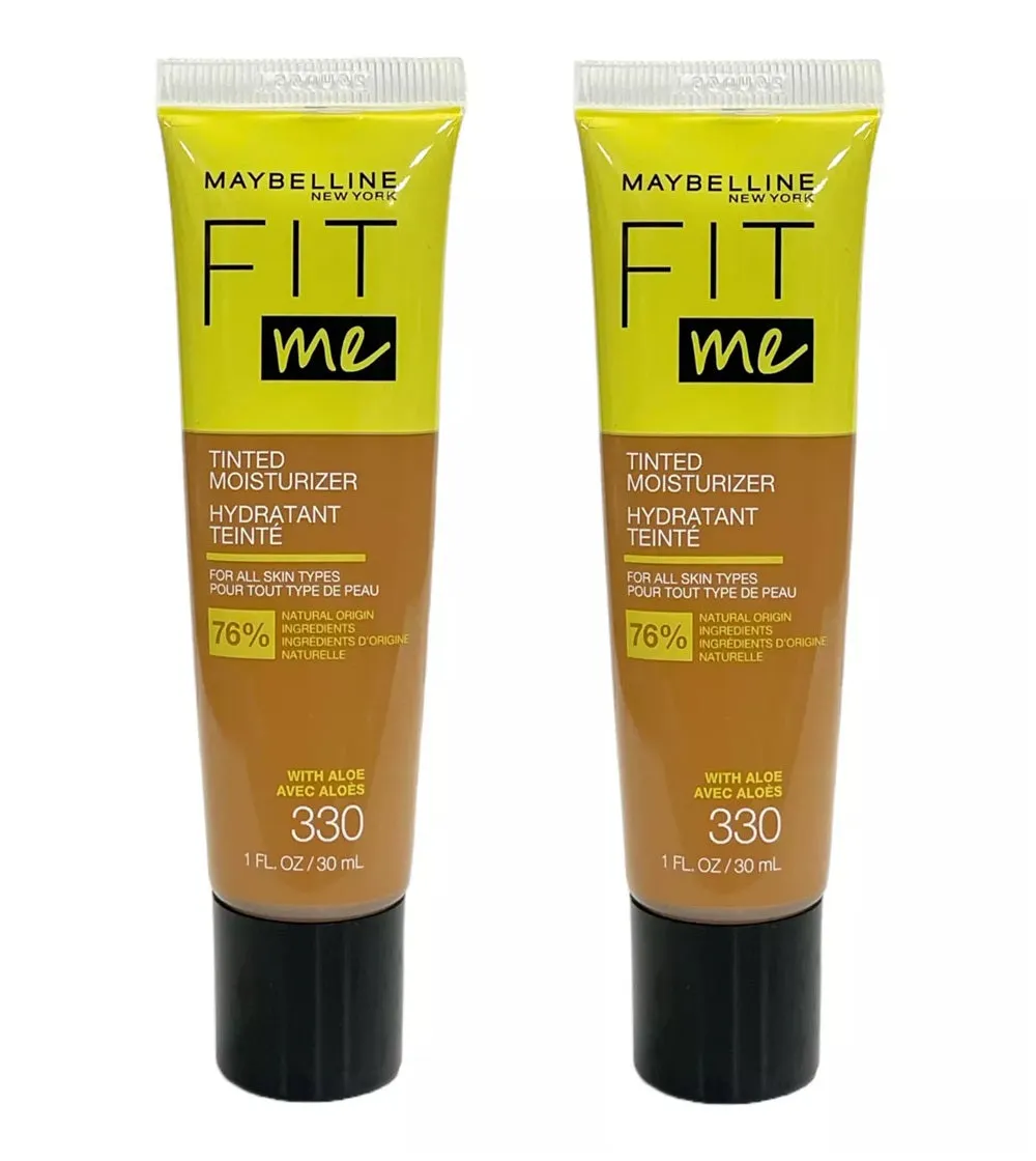 Pack of 2 Maybelline New York Fit Me Tinted Moisturizer, 330