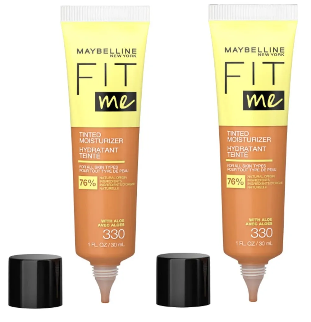 Pack of 2 Maybelline New York Fit Me Tinted Moisturizer, 330