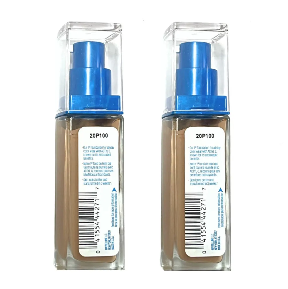 Pack of 2 Maybelline New York Superstay Better Skin Foundation, Natural Beige 50