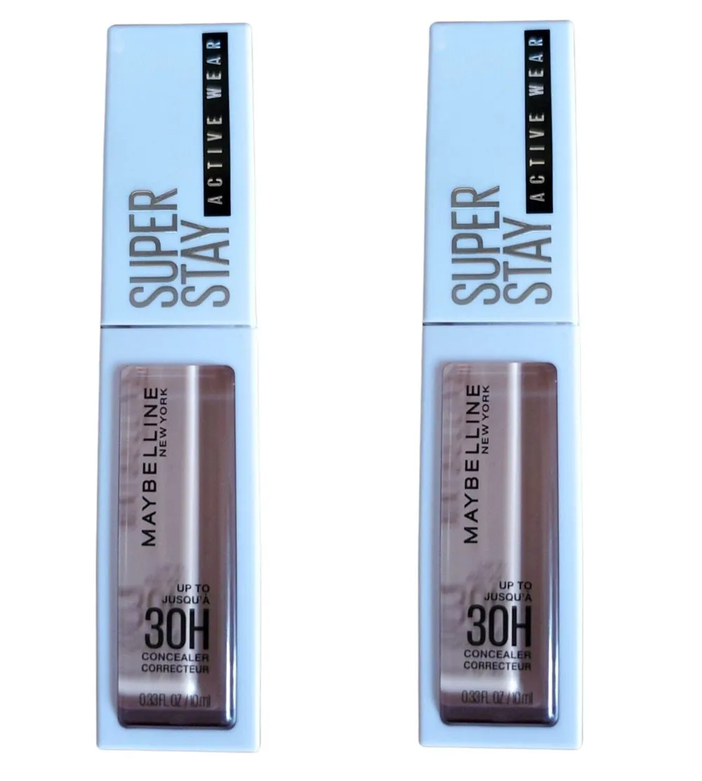 Pack of 2 Maybelline New York Up to 30H Concealer, 18