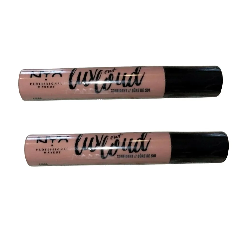 Pack of 2 NYX Luv Out Loud Cream Lipstick, Confident  LOL06