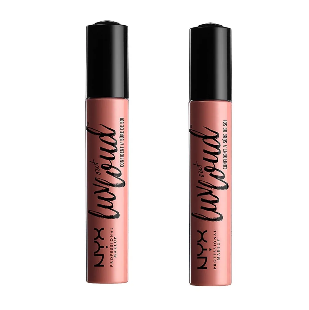 Pack of 2 NYX Luv Out Loud Cream Lipstick, Confident  LOL06