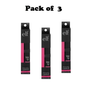 Pack of 3 e.l.f. Moisturizing Lipstick, Flirty & Fabulous 82636