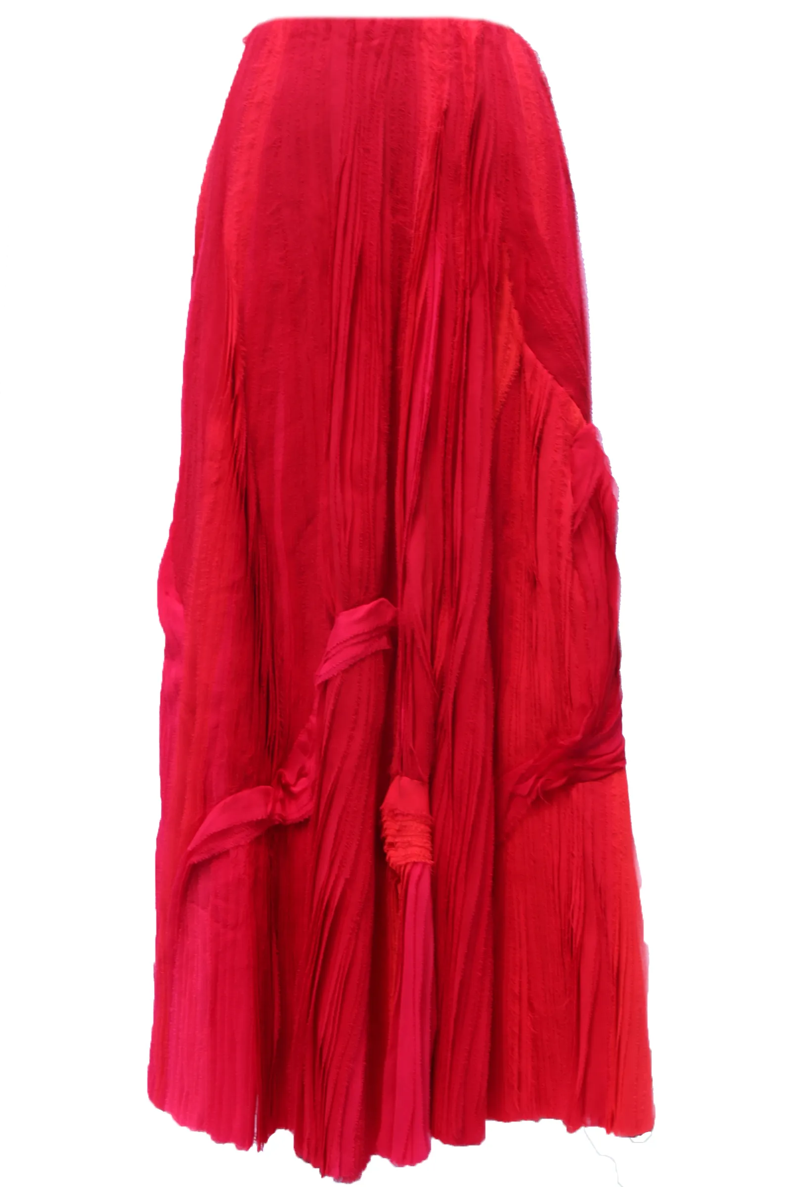 Painterly Bias Silk Chiffon Skirt / Custom Color Choice Available
