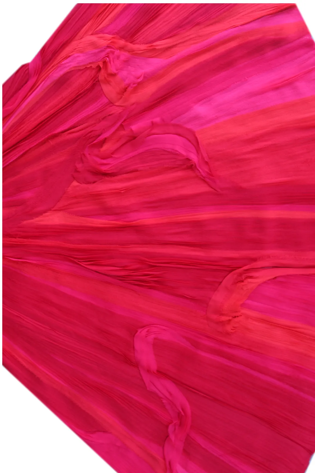 Painterly Bias Silk Chiffon Skirt / Custom Color Choice Available