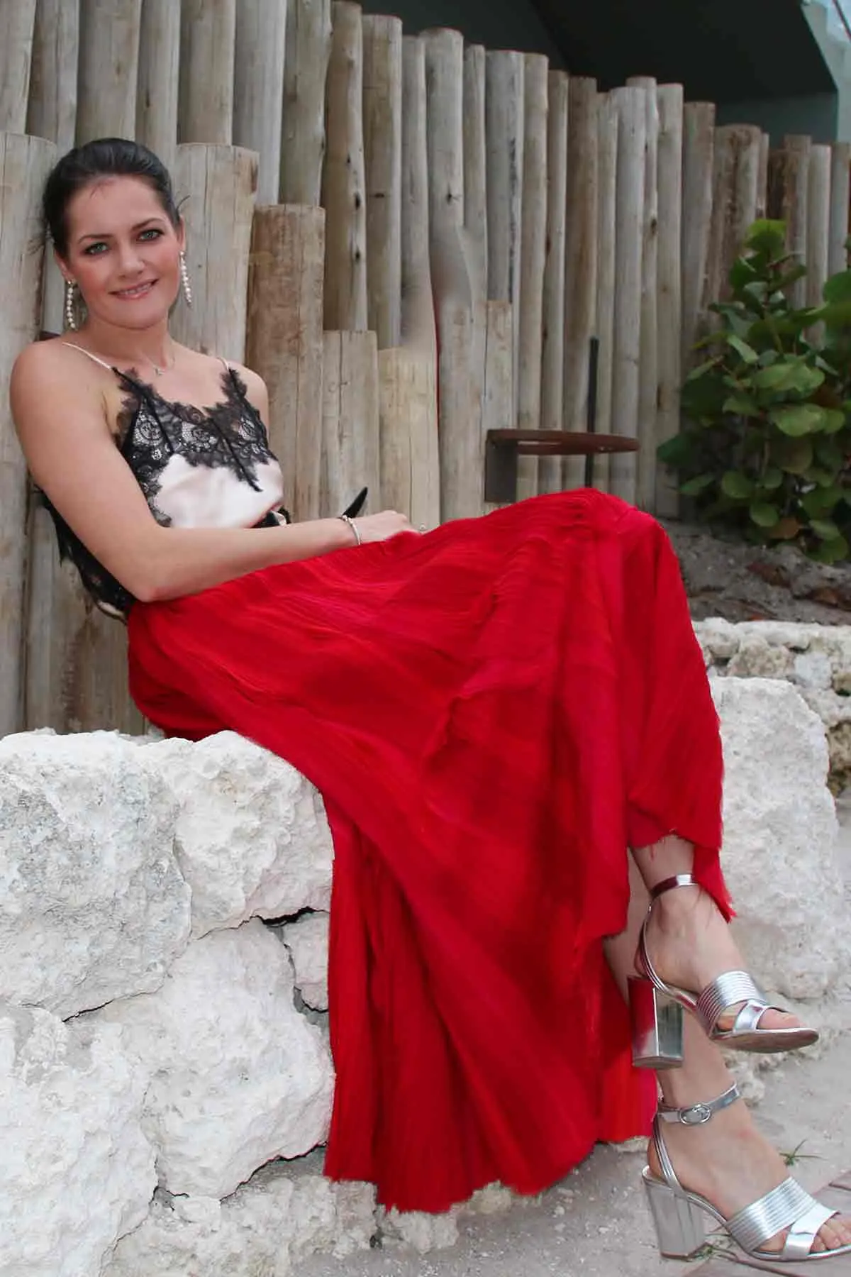 Painterly Bias Silk Chiffon Skirt / Custom Color Choice Available