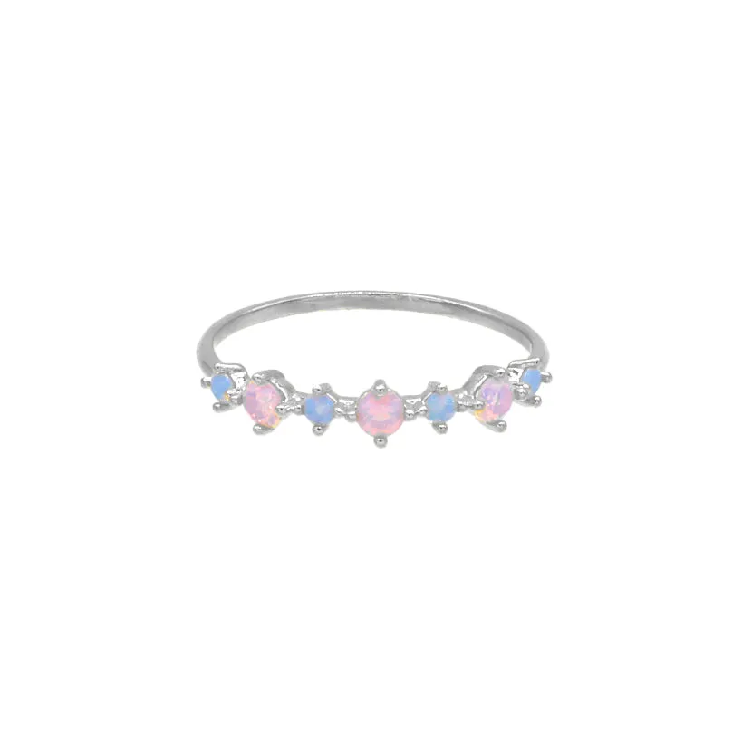 Pastel Pink & Blue Gem Ring
