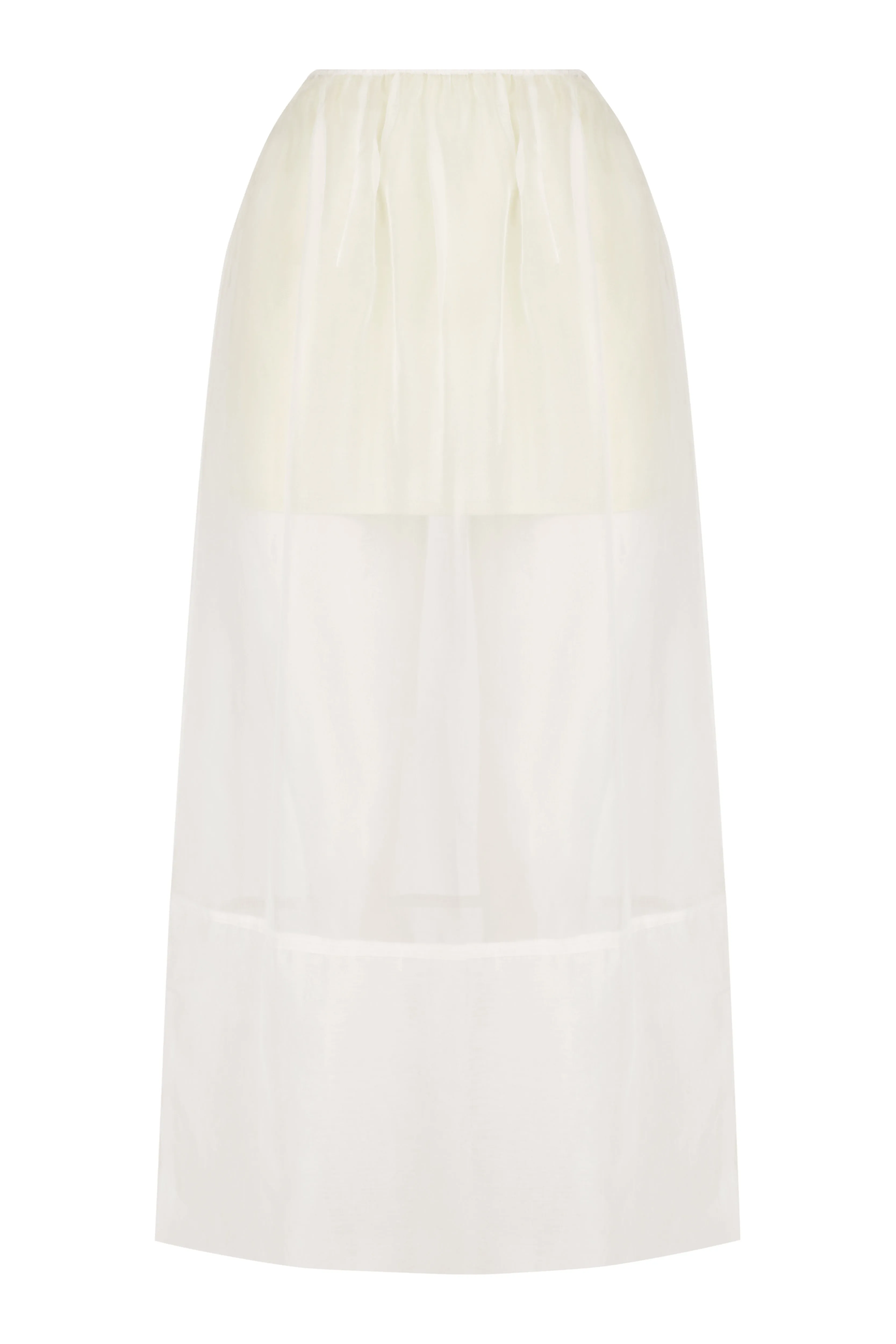 Pencil Sheer Maxi Skirt | Satin Mini