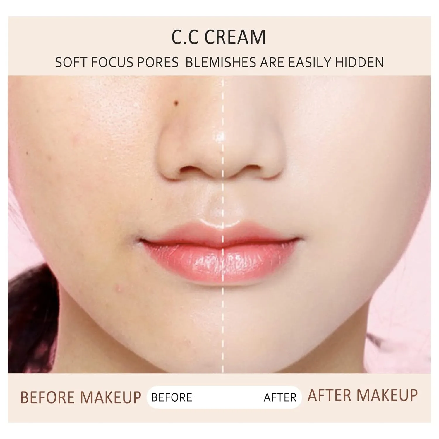 Perbella Cc Cream Self Adjusting for Mature Skin, Perbella Cc Cream for Older Women, Perbella Skin Tone Adjusting Cc Cream SPF 50,Cc Cream 1.01 Oz (2PCS)