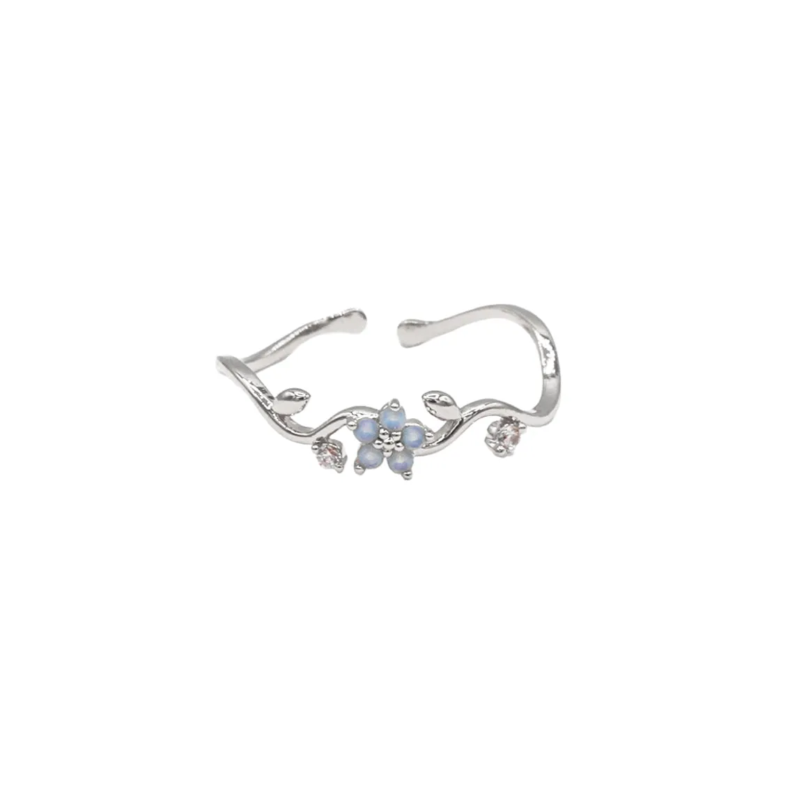 Periwinkle Floral Ring
