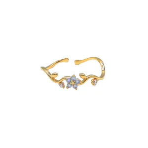 Periwinkle Floral Ring