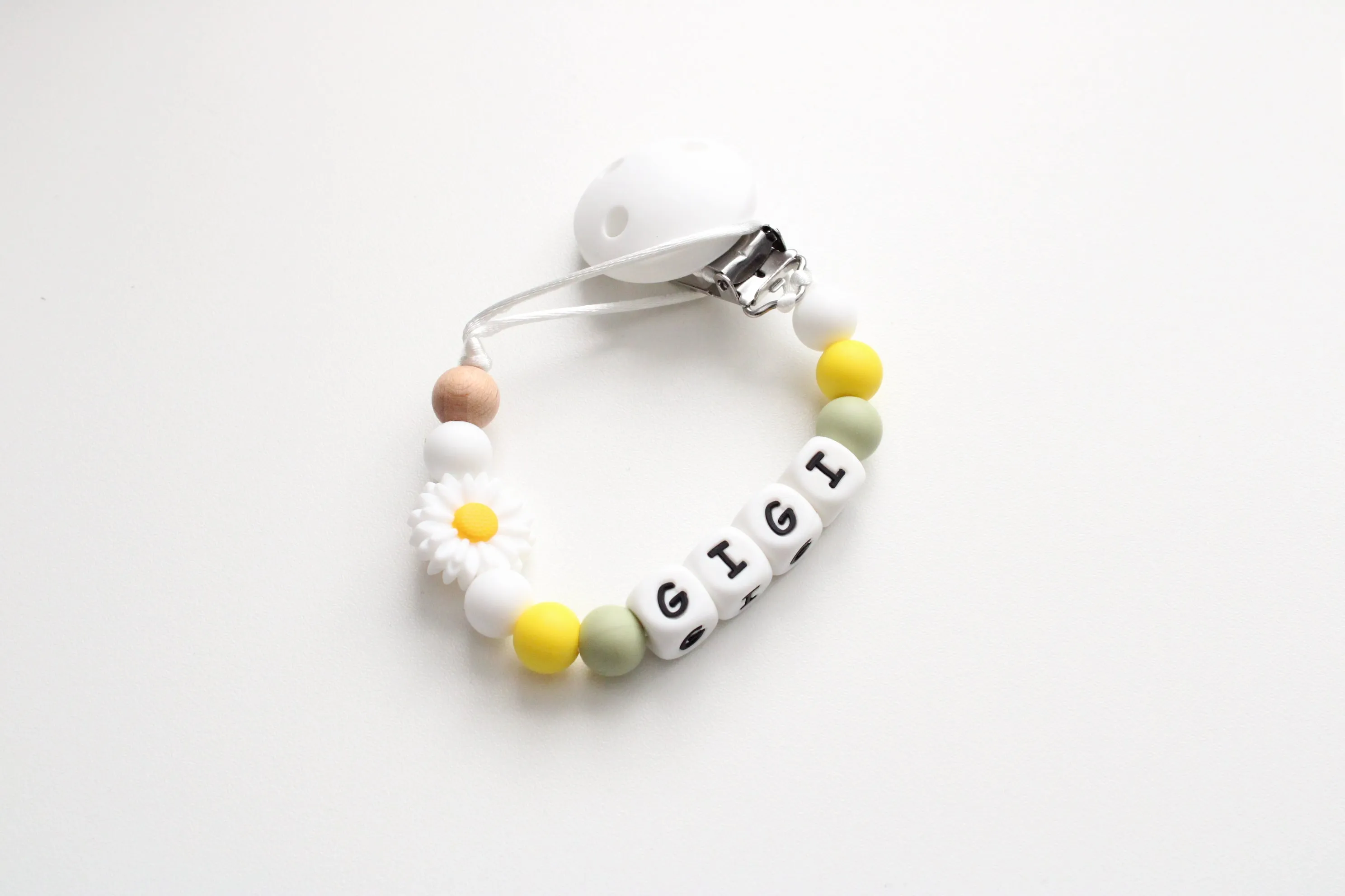 Personalised Daisy Dummy clip