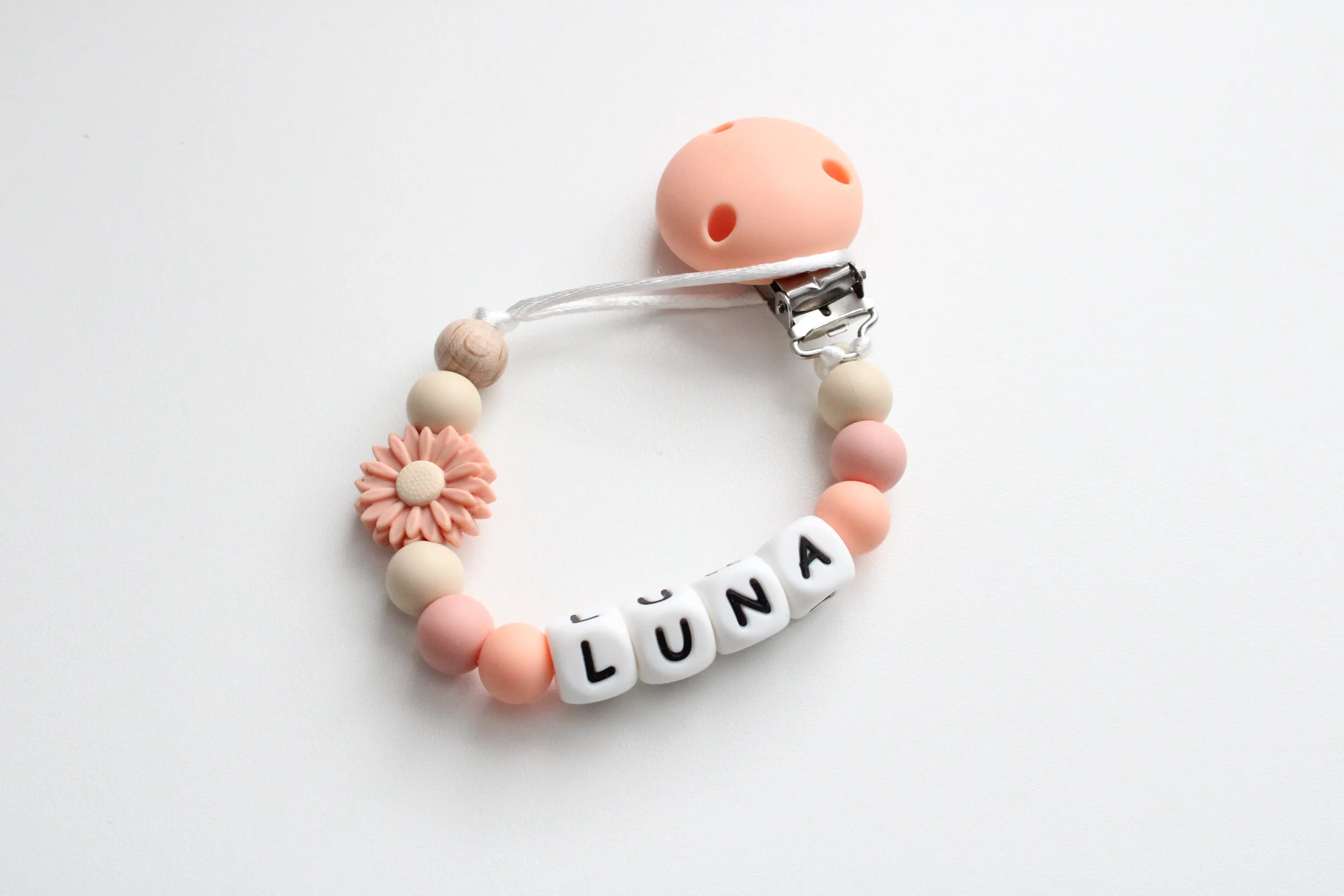Personalised Daisy Dummy clip