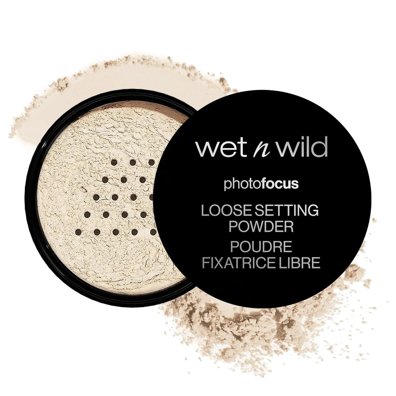 Photo Focus Loose Baking Setting Powder, Highlighter Makeup, Fair to Medium & Tan Skin Tones, Translucent