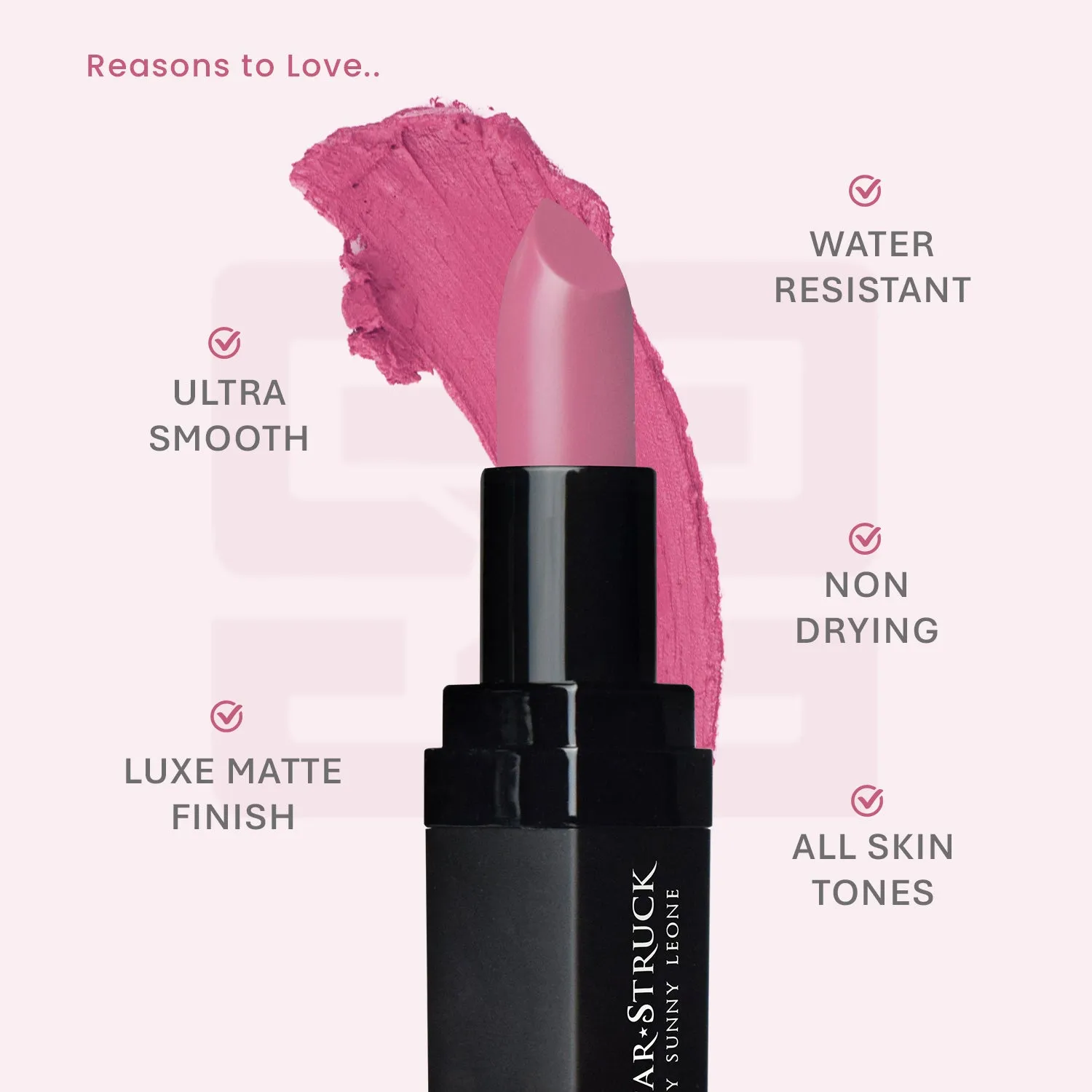 Pink Peony - Luxe Matte Lipstick, Pink | 4.2gms