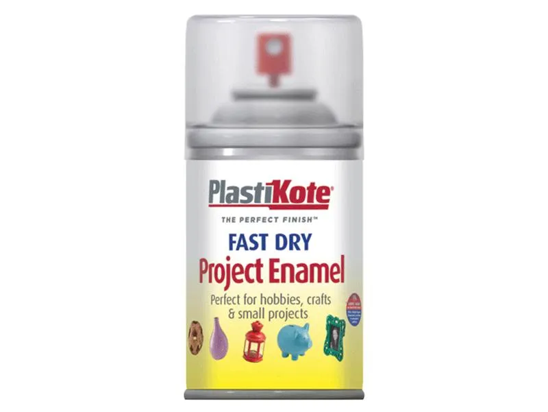 Plastikote Fast Dry Enamel Aerosol Clear 100Ml