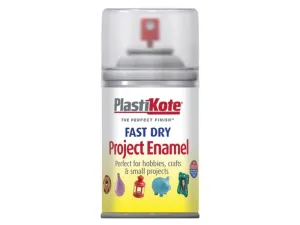 Plastikote Fast Dry Enamel Aerosol Clear 100Ml