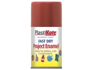 Plastikote Fast Dry Enamel Aerosol Nut Brown 100Ml