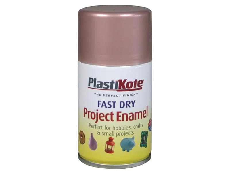 Plastikote Fast Dry Enamel Aerosol Rose Gold 100Ml