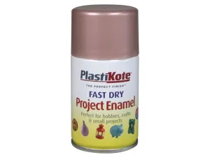 Plastikote Fast Dry Enamel Aerosol Rose Gold 100Ml