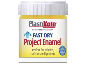 Plastikote Fast Dry Enamel Paint B12 Bottle Buttercup Yellow 59Ml