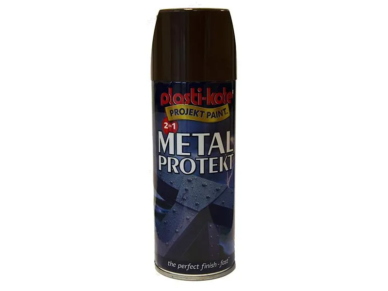 Plastikote Metal Protekt Spray Brown 400Ml