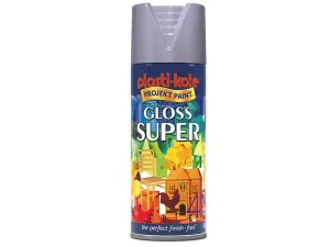 Plastikote Super Gloss Spray Aluminium 400Ml