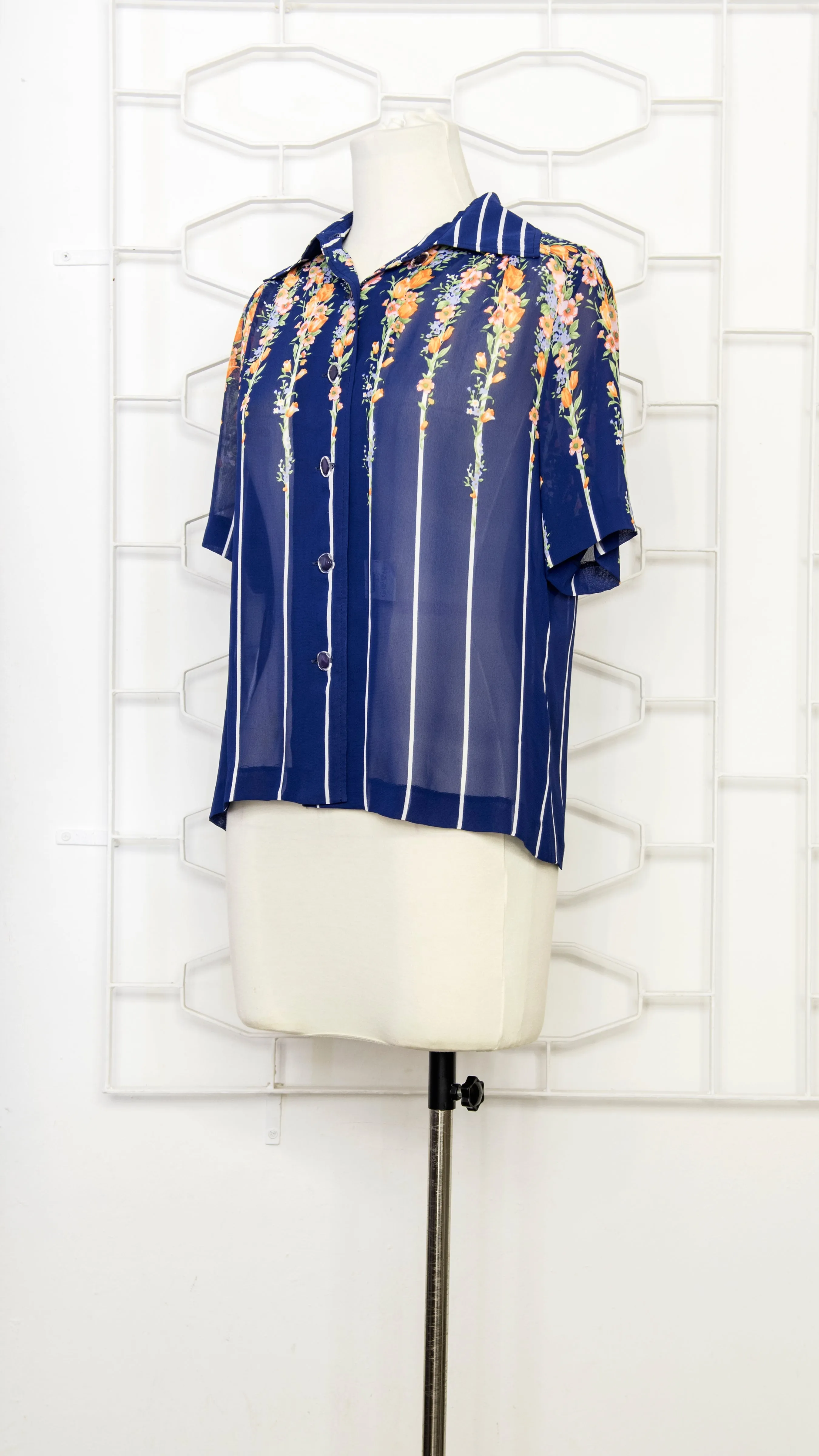 Pretty Sheer Floral Blouse