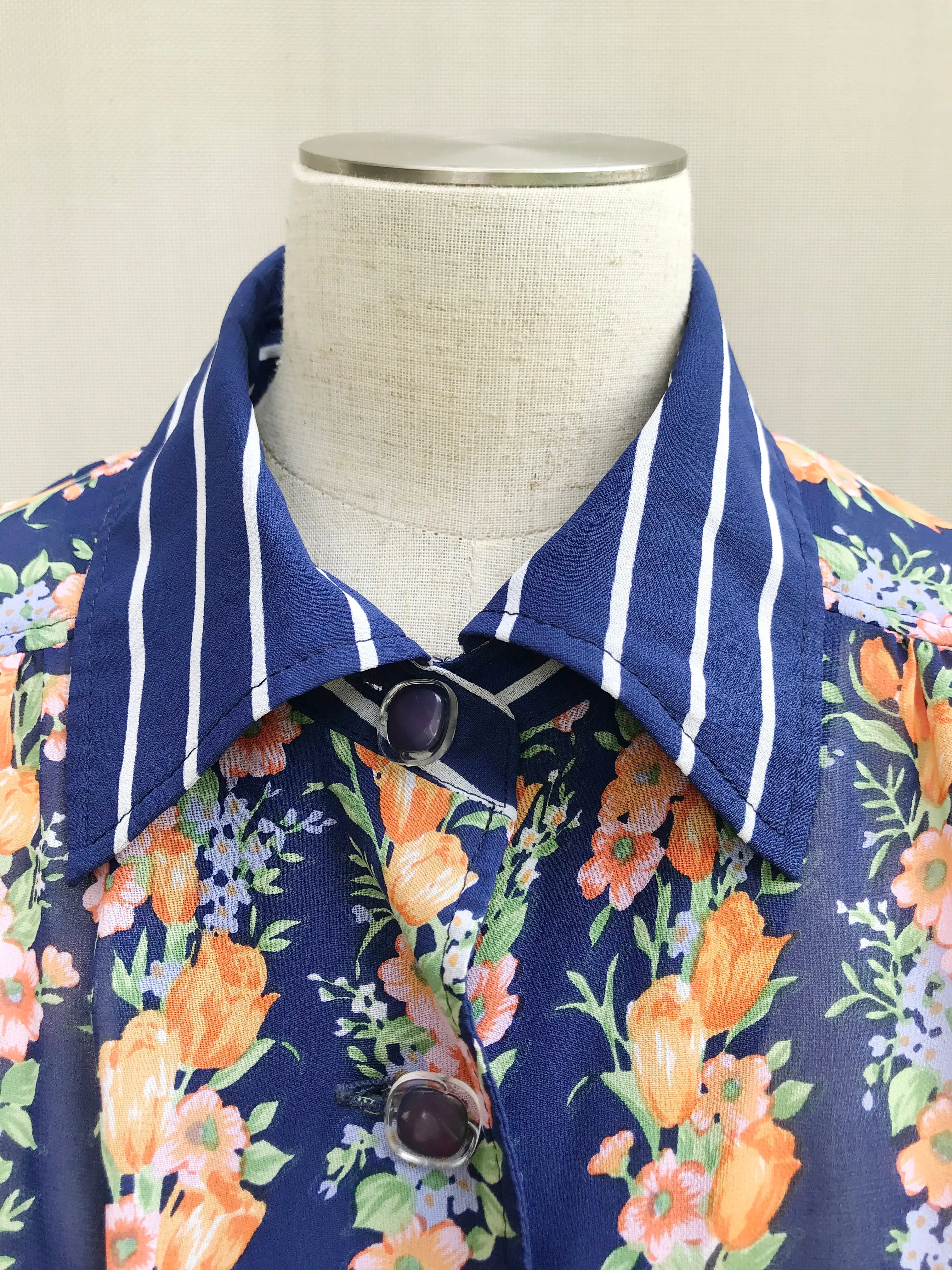 Pretty Sheer Floral Blouse