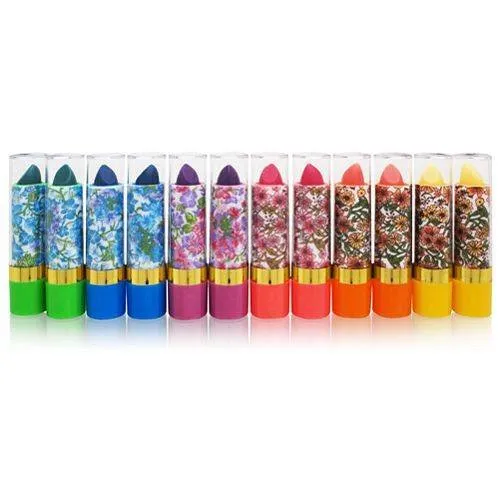 Princessa Magic Lipstick with Flower Design 12 pcs Set