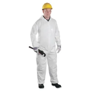 Protective Industrial Products, Inc. Posi-Wear® BA™ Microporous Disposable Coveralls with Attached Hood, Elastic Wrists/Ankles, White, 3X-Large, 3606/3XL