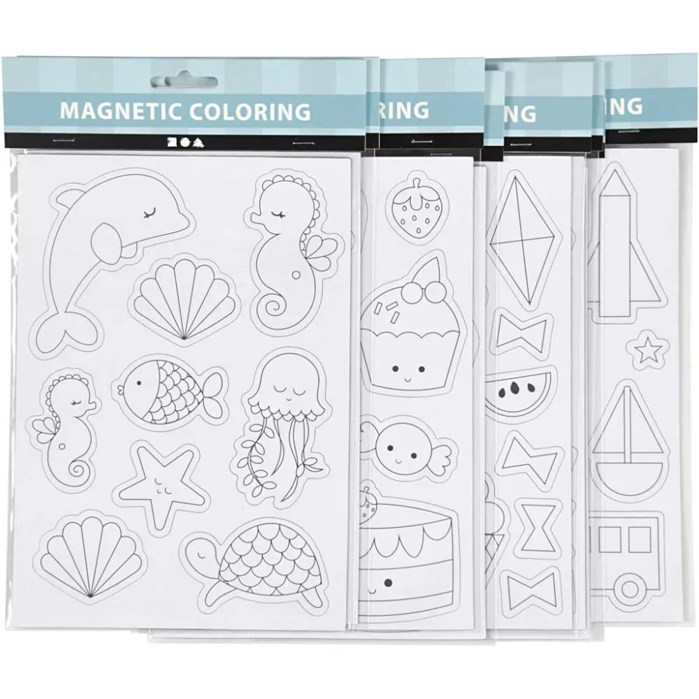 Punched Magnets Figures Preprinted Motifs Fridge Art Craft Supplies