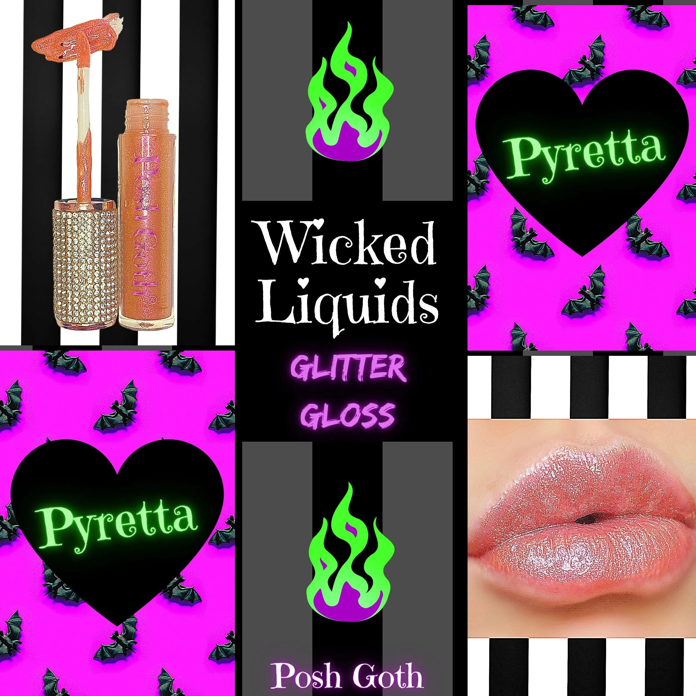 PYRETTA Wicked Liquids™ Flaming Glitter Gloss