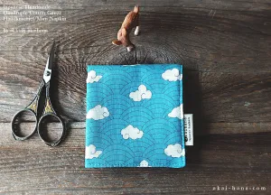 Quadruple Reversible Japanese Handkerchief, Seigaiha and Clouds ⦿wghc0021