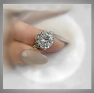 Quick Ship*** ON SALE***4.37 Ct Cushion Cut Diamond Solitaire Engagement Ring Platinum