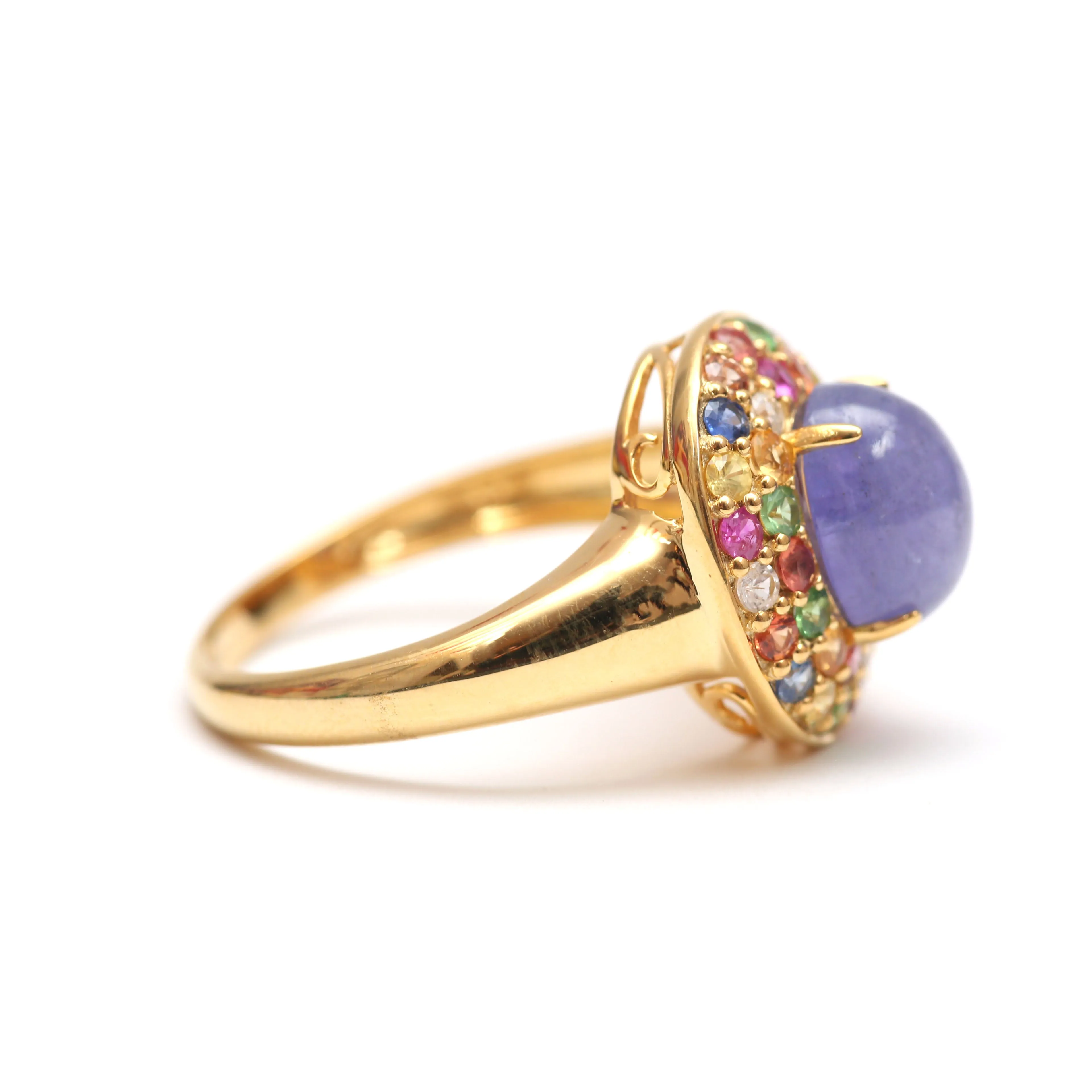 Rainbow Tanzanite Ring
