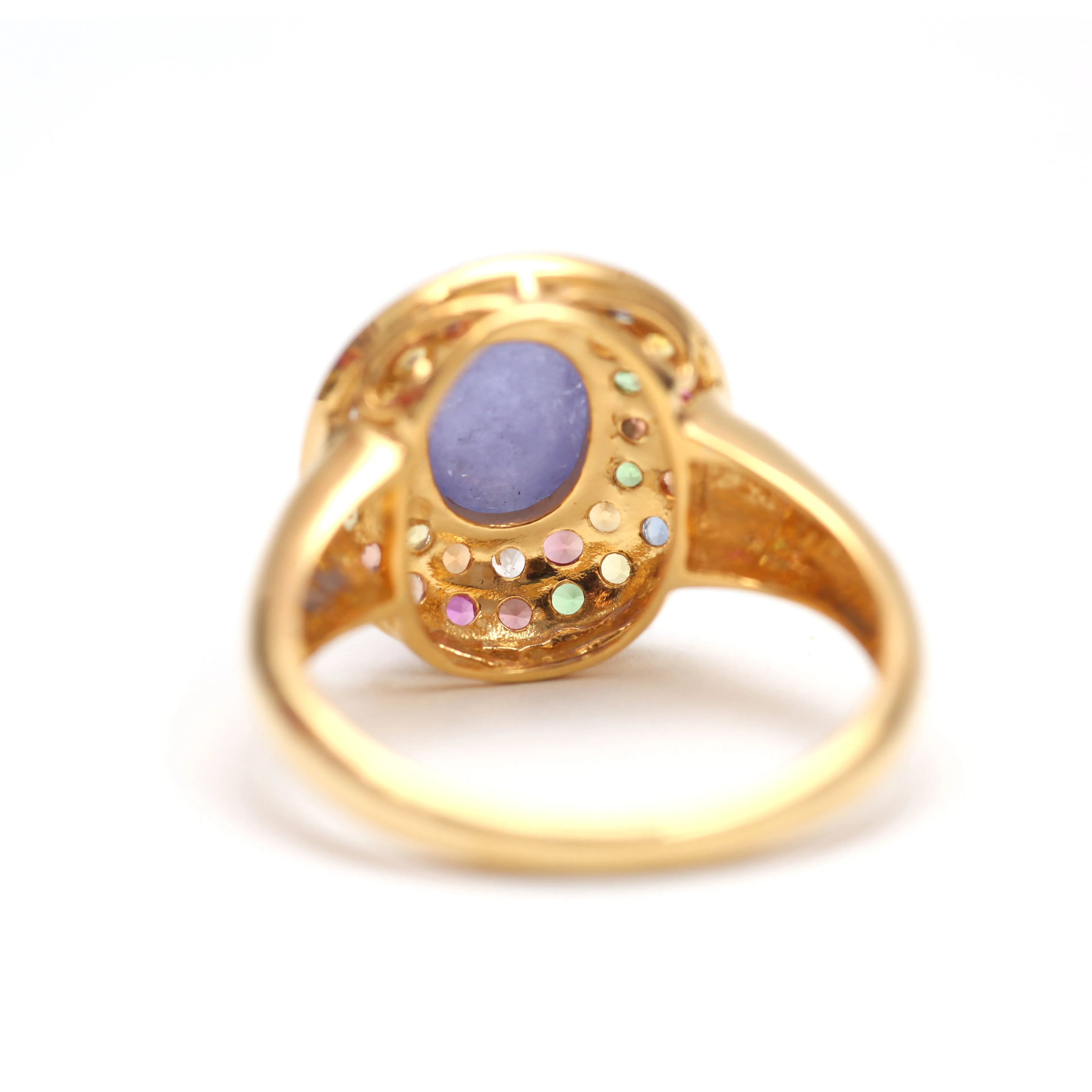 Rainbow Tanzanite Ring