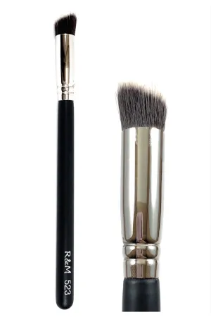 R&M 523 Sharp angled cut flat concealer brush